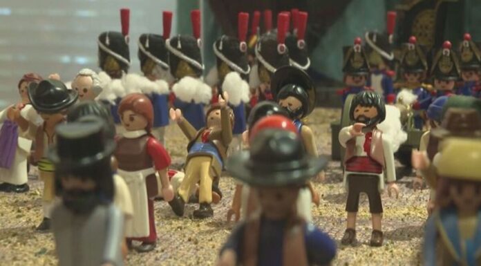 Una familia de Móstoles expone su colección de Playmobil en el Museo de Historia de Madrid