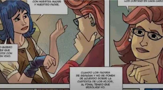 Cartas y comics desde Móstoles para que los más peques sepan que van a hacer en un juicio
