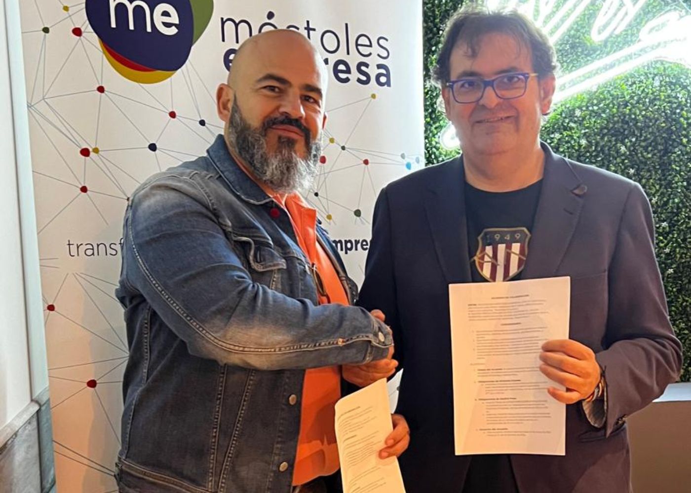Acuerdo de colaboración entre Móstoles Empresa y Madrid Press