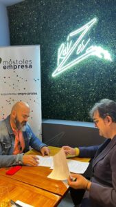 Acuerdo de colaboración entre Móstoles Empresa y Madrid Press