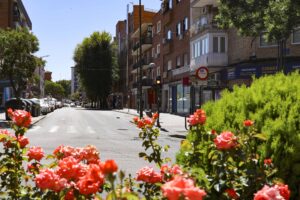 Suspendidas las obras de una de las calles principales de Móstoles