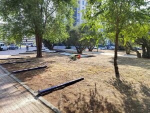 Paralizado el Vallado del Parque de Los Olivos en Móstoles tras la intervención de vecinos y Más Madrid