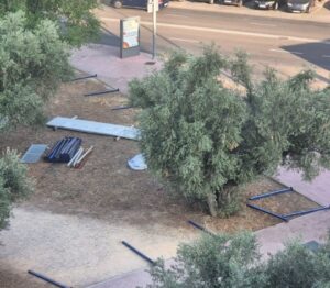 Paralizado el Vallado del Parque de Los Olivos en Móstoles tras la intervención de vecinos y Más Madrid