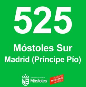 Este lunes comienza a funcionar la línea 525 entre el PAU-4 de Móstoles y Príncipe Pío