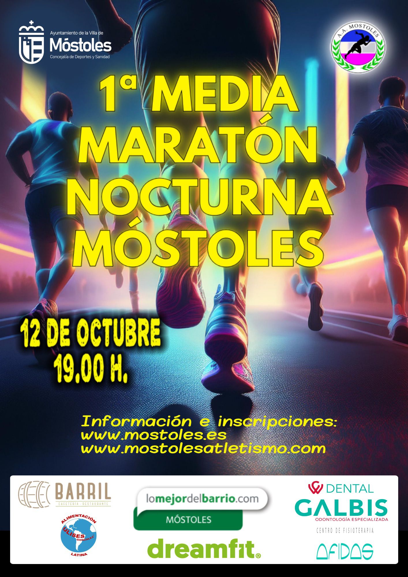 Llega la Media Maratón Nocturna Ciudad de Móstoles