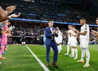 El Santiago Bernabéu rinde homenaje al medallista olímpico mostoleño Fran Garrigós