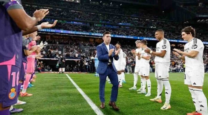 El Santiago Bernabéu rinde homenaje al medallista olímpico mostoleño Fran Garrigós