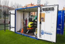 El Cubofit ya está instalado en el parque Finca Liana de Móstoles