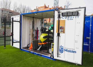 El Cubofit ya está instalado en el parque Finca Liana de Móstoles