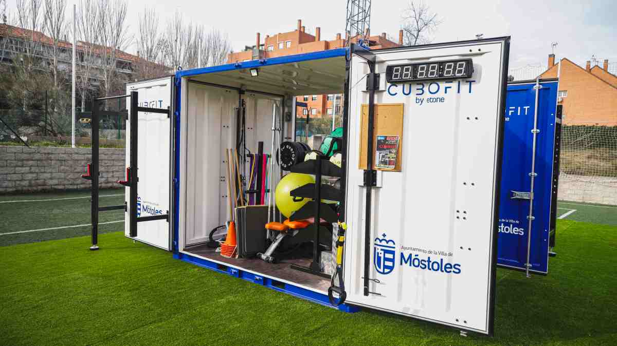 El Cubofit ya está instalado en el parque Finca Liana de Móstoles