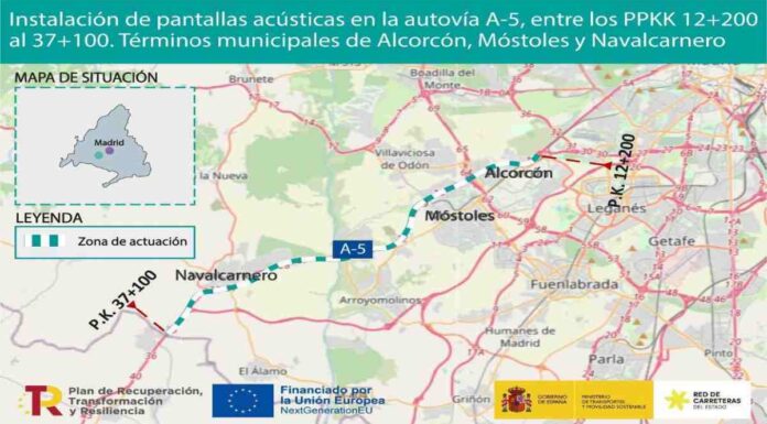 Buscando bajar el ruido de la A5 a su paso por Móstoles Buscando bajar el ruido de la A5 a su paso por Móstoles