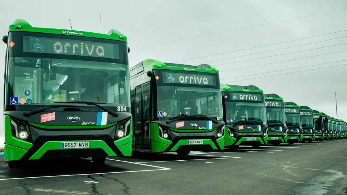 Las seis líneas urbanas de autobuses de Móstoles son eléctricas