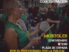 El próximo 21 de noviembre huelga en educación en Móstoles y toda la Comunidad de Madrid