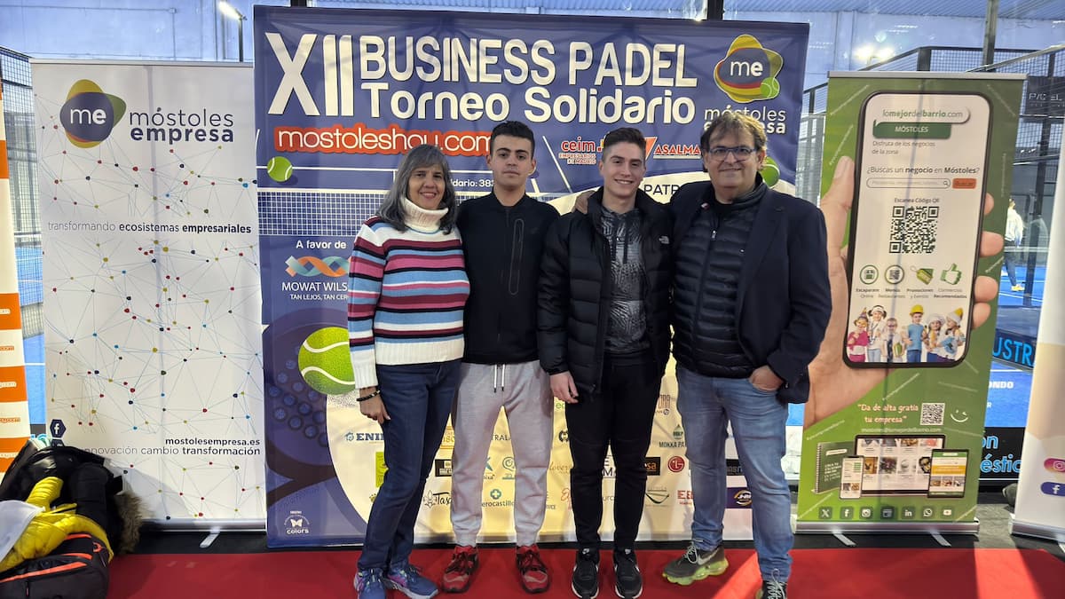 Éxito rotundo con el XII Business Pádel Solidario de Móstoles