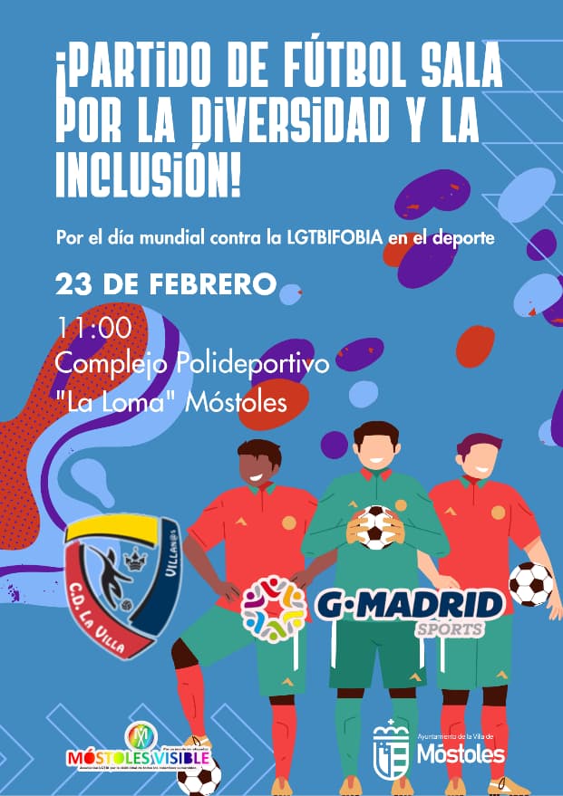 Móstoles luchará contra la LGTBIfobia a través del fútbol sala