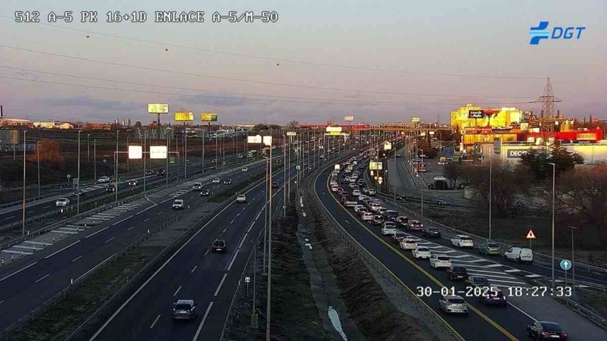 El Ministerio de Transportes modifica el carril bus de la A5 en Móstoles