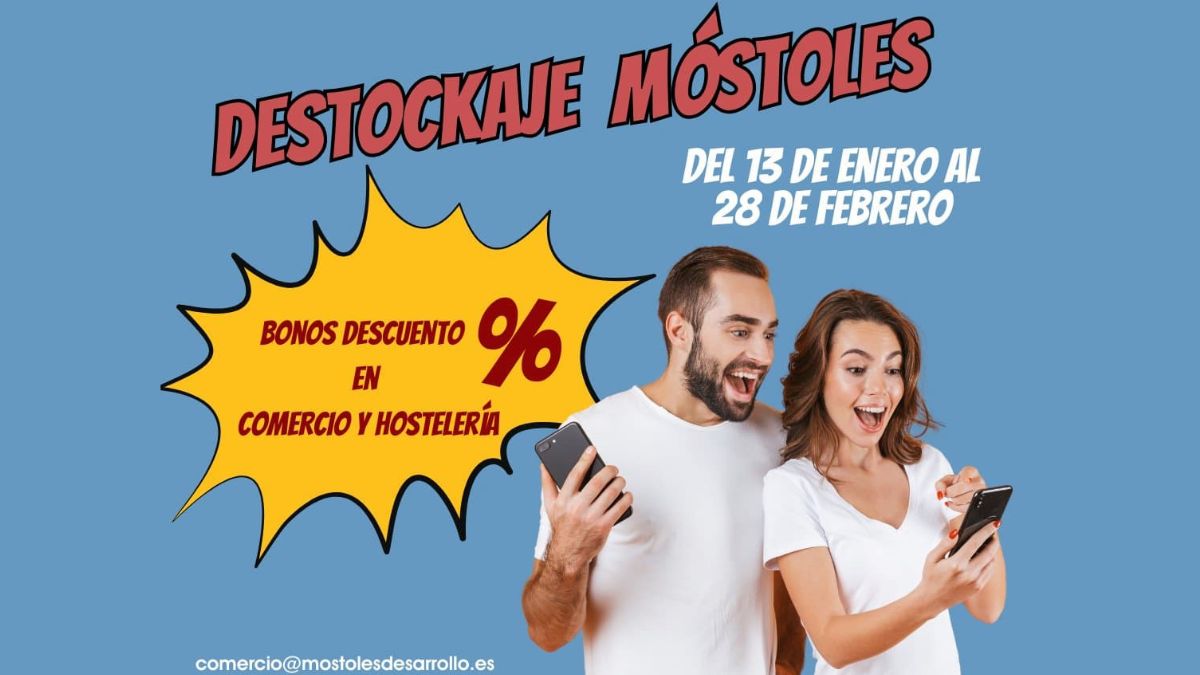 Llega el Destockaje a los comercios de Móstoles con hasta 40 euros de descuento