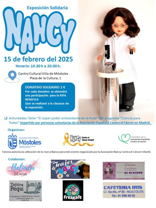 Móstoles tendrá una exposición solidaria con cerca de 200 muñecas Nancy contra el cáncer infantil