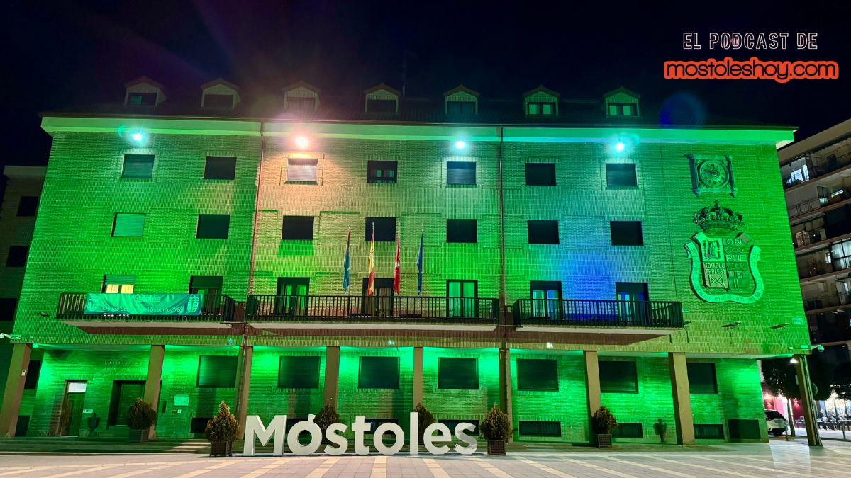 Ayuntamiento de Móstoles de color verde