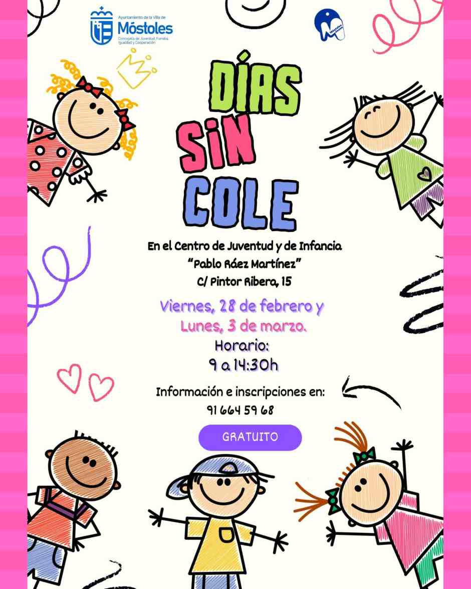 Campamento de ‘Días sin Cole’ en Móstoles