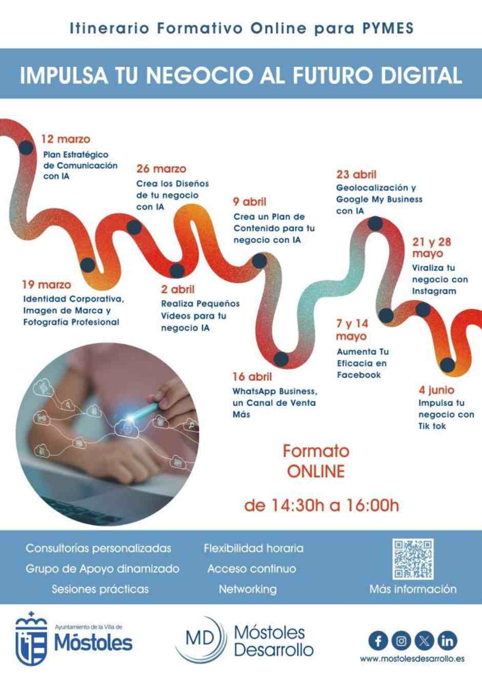 Itinerario formativo en Marketing Digital para las empresas mostoleñas