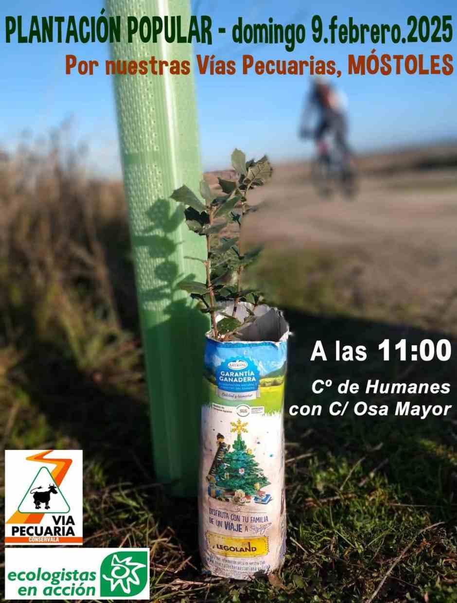 El próximo 9 de febrero plantación en Móstoles impulsada por Ecologistas en Acción