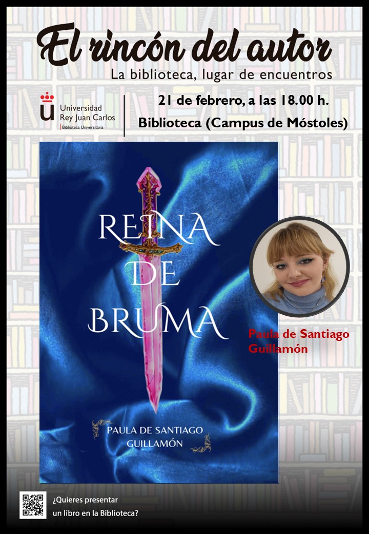 La URJC de Móstoles presentará el libro 'Reina de bruma' de Paula de Santiago Guillamón