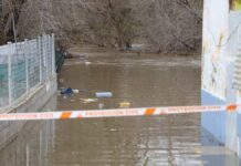 Desalojadas seis personas en Móstoles ante la crecida del río Guadarrama