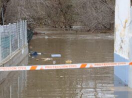Desalojadas seis personas en Móstoles ante la crecida del río Guadarrama