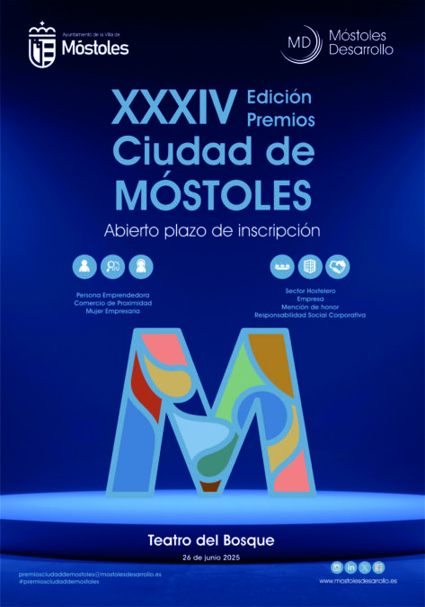 La XXXIV edición de los Premios Ciudad de Móstoles abre su convocatoria