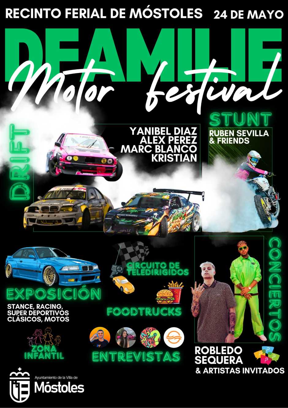 Familias y motor en el DFamilie Motor Festival de Móstoles