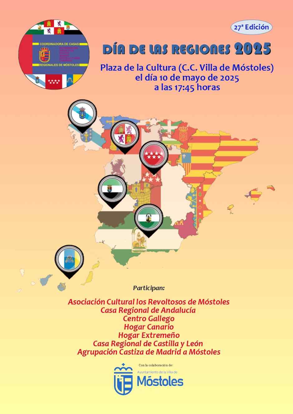 Móstoles celebra el Día de las Regiones