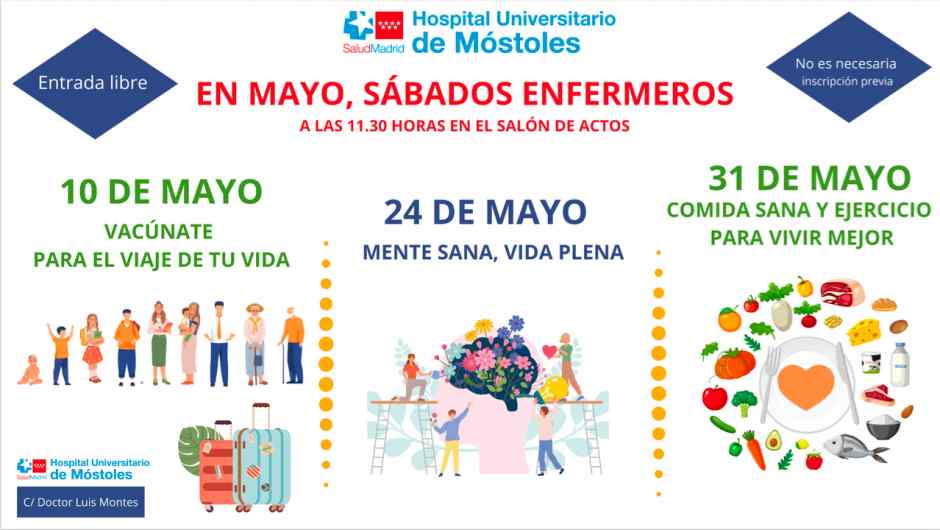 ‘Sábados enfermeros’ en Móstoles desde el 10 de mayo