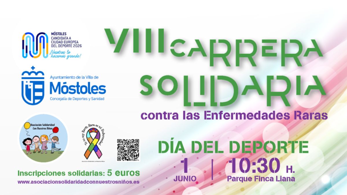 Así será la VIII Carrera solidaria infantil contra las enfermedades raras en Móstoles