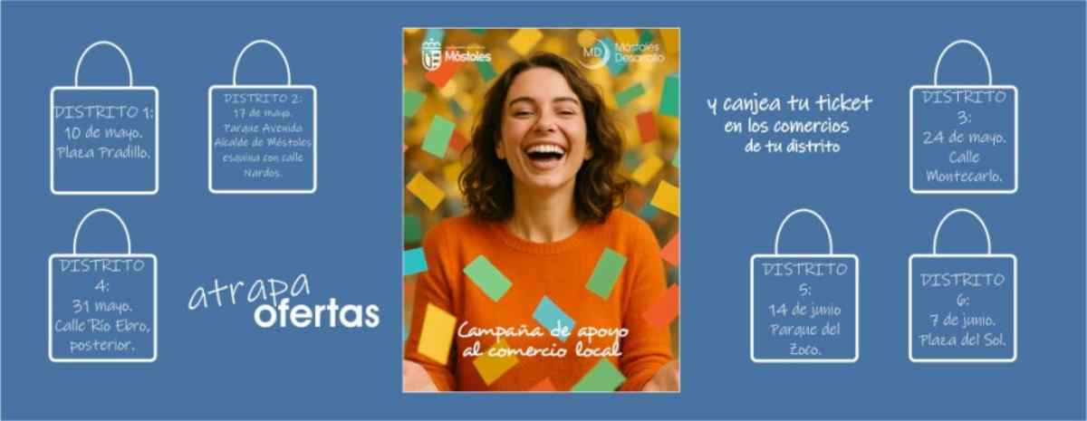 Desde el 10 de mayo ‘Atrapa Ofertas’ en Móstoles