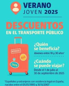 Los jóvenes de Móstoles podrán tener hasta un 90% de descuento en transporte este verano