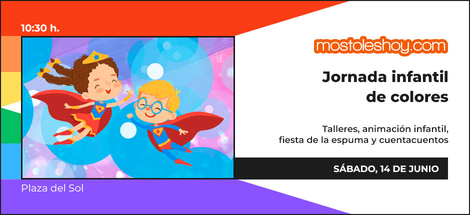 Jornada infantil de colores en Móstoles