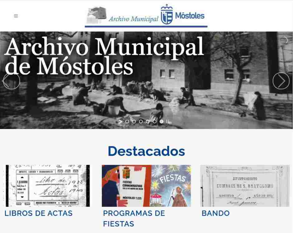 Nueva web para el Archivo Municipal de Móstoles
