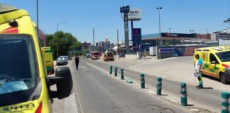 Una explosión de una gasolinera en Móstoles deja a un herido por quemaduras