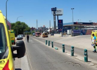 Una explosión de una gasolinera en Móstoles deja a un herido por quemaduras