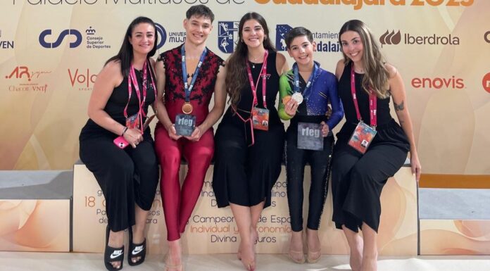 El Club Gimnasia Ciudad de Móstoles masculino entra en el medallero nacional por primera vez