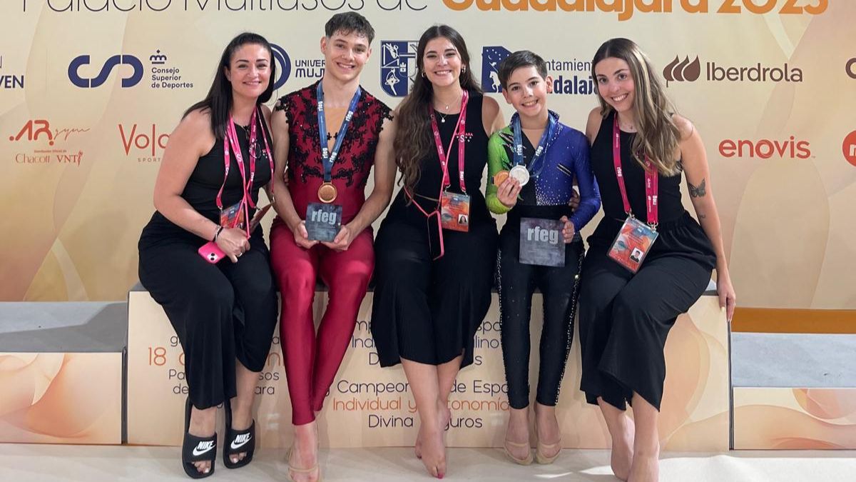 El Club Gimnasia Ciudad de Móstoles masculino entra en el medallero nacional por primera vez