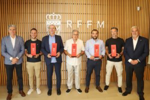 El CD Móstoles URJC homenajeado por su debut en la Copa del Rey