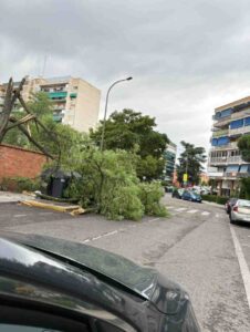 Fuertes rachas de viento protagonizan la tarde del martes en Móstoles