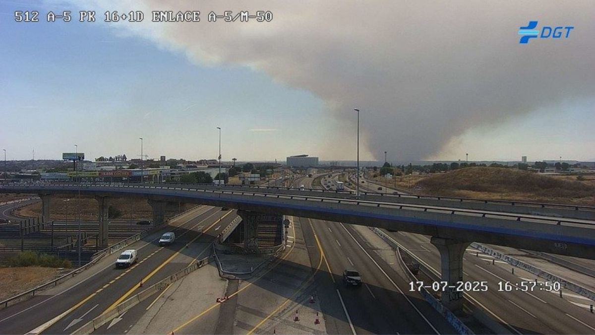 El incendio de Méntrida afecta a Móstoles