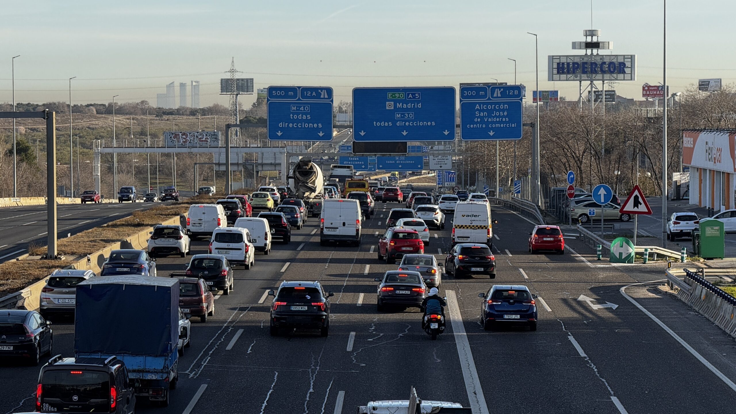 El soterramiento de la A-5 obliga a cortar el acceso a la M-30 para los vecinos de Móstoles