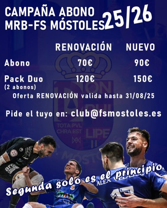 El FS Móstoles lanza su campaña de abonados en su regreso a Segunda División