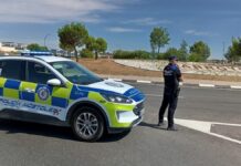 Un incendio cerca de Móstoles obliga a actuar a la Policía Municipal