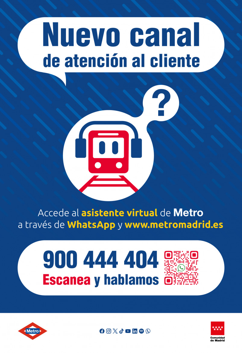 Los vecinos de Móstoles podrán resolver sus dudas de Metro con este nuevo canal de atención al usuario