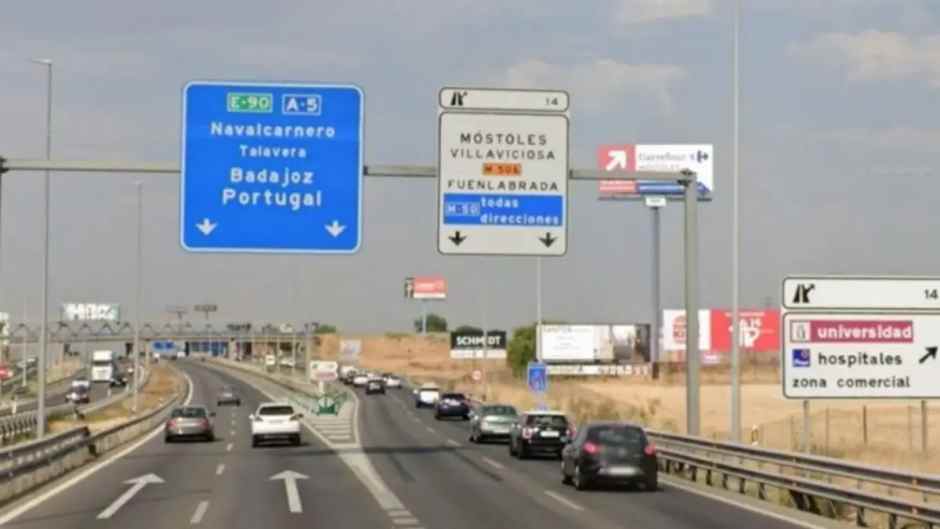 Casi 22 millones de euros para mejorar el firme de la A5 a su paso por Móstoles